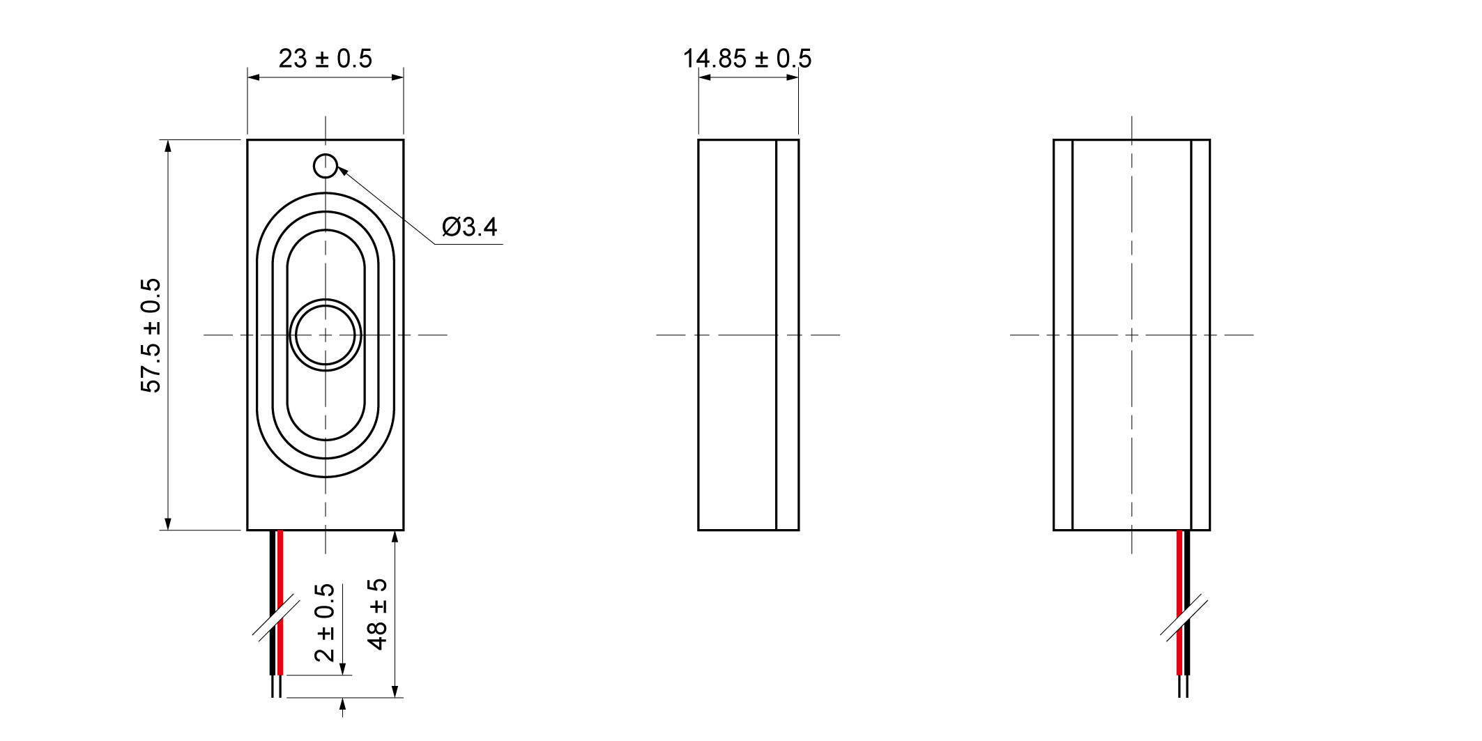 OSS06-5723-14A2.0W8-W Mechanical Drawing